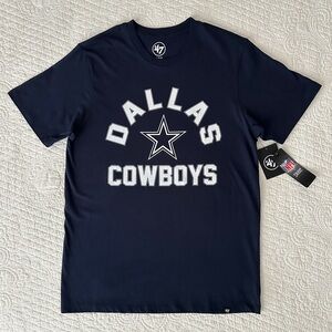 ‘47 Brand NFL Dallas Cowboys Blue Short Sleeve Tee T-Shirt NWT Medium